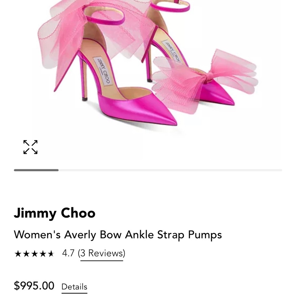 Averly Jimmy Choo pumps (photos taken at time of purchase) Never worn size 37.5
